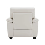 Fauteuils d'appoint rembourrés en similicuir pour le salon