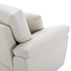 Fauteuils d'appoint rembourrés en similicuir pour le salon