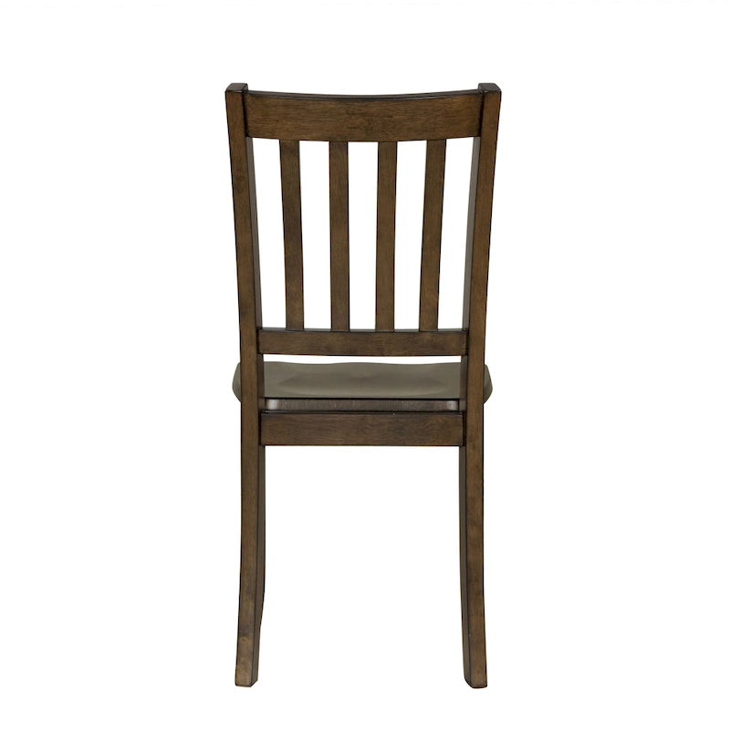 Ensemble de salle à manger 5 pièces en bois massif traditionnel