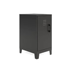 Armoire de rangement compacte à 2 étagères avec porte ventilée, 27,5 po H