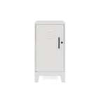 Armoire de rangement compacte à 2 étagères avec porte ventilée, 27,5 po H