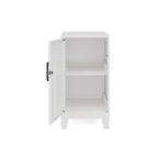 Armoire de rangement compacte à 2 étagères avec porte ventilée, 27,5 po H