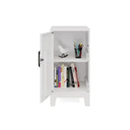 Armoire de rangement compacte à 2 étagères avec porte ventilée, 27,5 po H