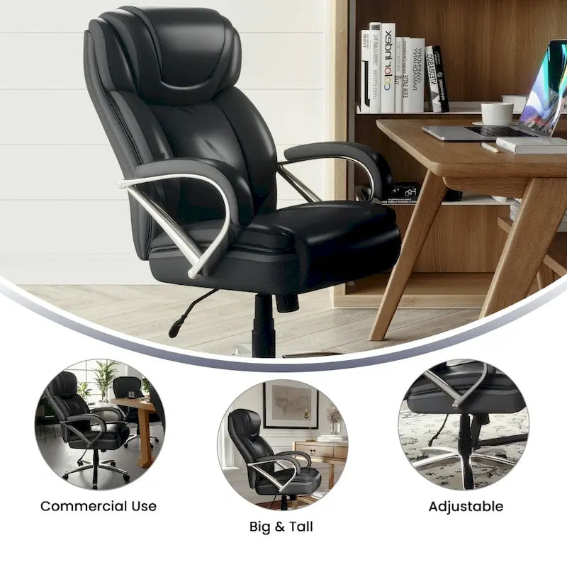 Fauteuil de bureau ergonomique pivotant de direction