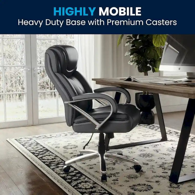 Fauteuil de bureau ergonomique pivotant de direction