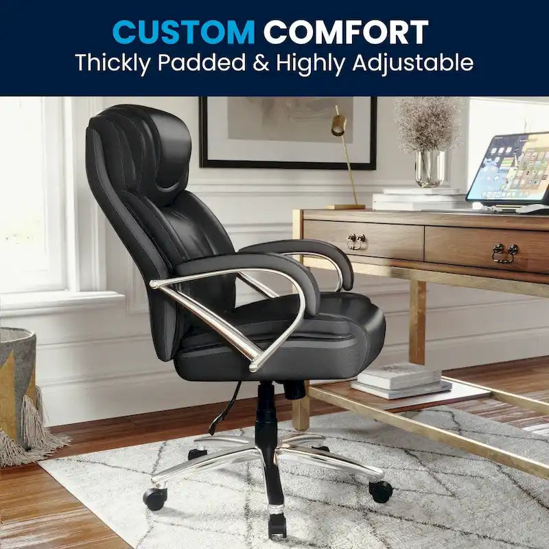 Fauteuil de bureau ergonomique pivotant de direction