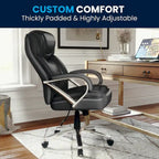 Fauteuil de bureau ergonomique pivotant de direction