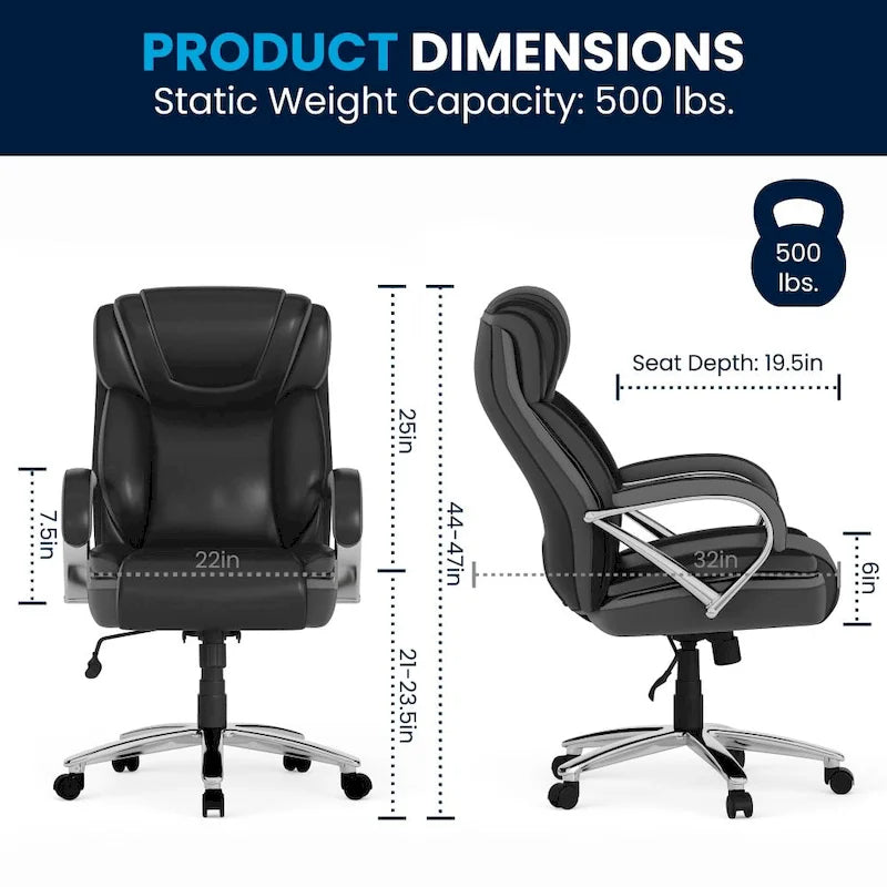 Fauteuil de bureau ergonomique pivotant de direction