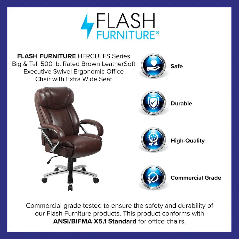 Fauteuil de bureau ergonomique pivotant de direction