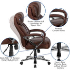 Fauteuil de bureau ergonomique pivotant de direction
