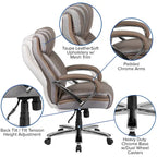 Fauteuil de bureau ergonomique pivotant de direction
