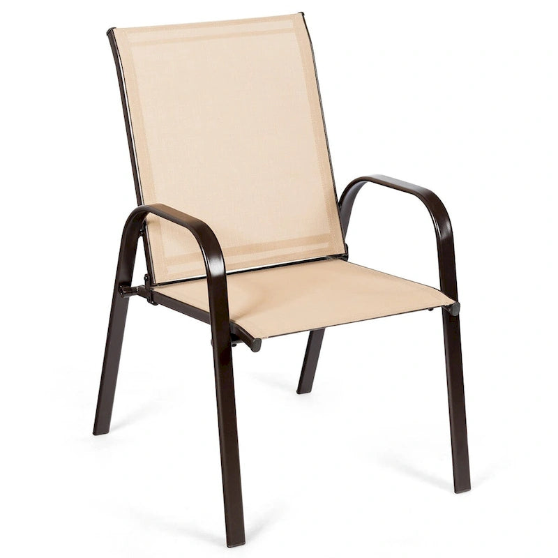 Lot de 4 chaises de jardin avec accoudoirs – Voir les détails