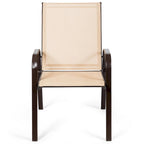 Lot de 4 chaises de jardin avec accoudoirs – Voir les détails