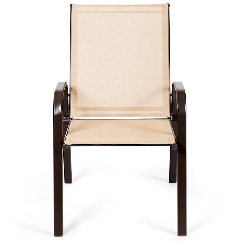 Lot de 4 chaises de jardin avec accoudoirs – Voir les détails