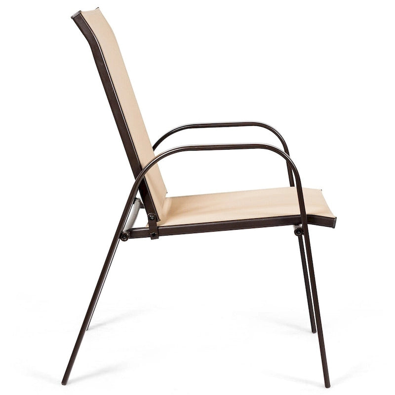 Lot de 4 chaises de jardin avec accoudoirs – Voir les détails