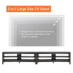 Meuble TV 70 pouces pour TV 75 pouces, console TV de centre de divertissement classique