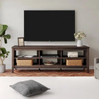 Meuble TV 70 pouces pour TV 75 pouces, console TV de centre de divertissement classique