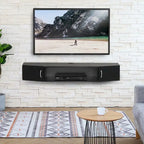 Console média TV murale Meuble de rangement flottant - 43,3