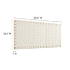 Tête de lit murale tissée en cuir végan Spartan double/grand lit/très grand lit