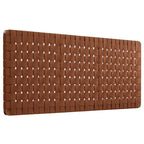 Tête de lit murale tissée en cuir végan Spartan double/grand lit/très grand lit