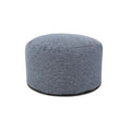 Allan Andrews Round Foot Pouf Panama Indigo