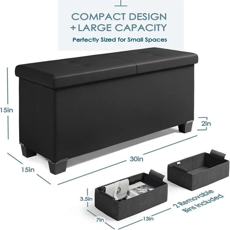 Banc de rangement ottoman