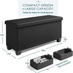 Banc de rangement ottoman