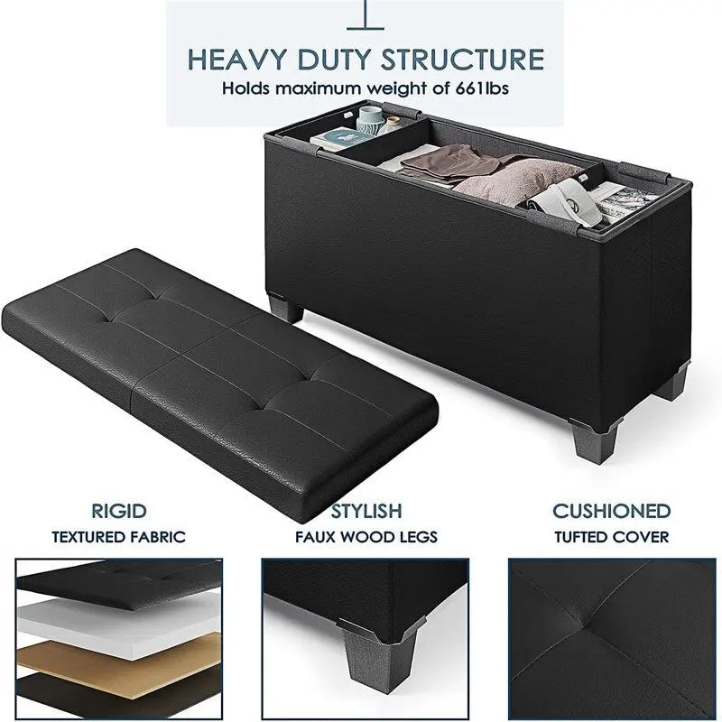 Banc de rangement ottoman