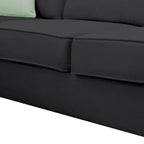 Canapé d'angle modulable réversible avec ottoman